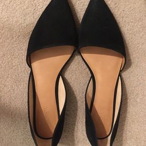 J. Crew black suede flats